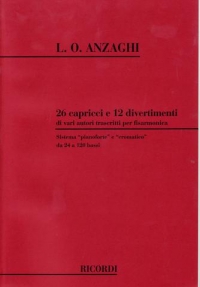 Anzaghi 26 Caprices & 12 Divertimenti Accordion Sheet Music Songbook