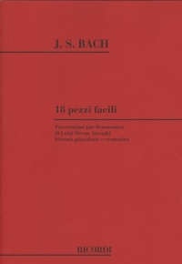 Bach 18 Pezzi Facili Ed Anzaghi Sheet Music Songbook