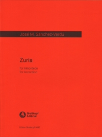 Sanchez-verdu Zuria Accordion Sheet Music Songbook