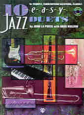 10 Easy Jazz Duets Bb Edition Book & Cd Sheet Music Songbook