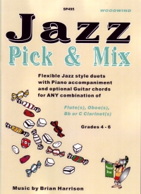Jazz Pick & Mix Flexible Jazz Style Duets Woodwind Sheet Music Songbook