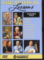 Great Banjo Lessons Bluegrass Style Dvd Sheet Music Songbook