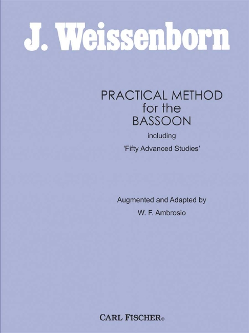 Weissenborn Practical Method For Bassoon Sheet Music Songbook