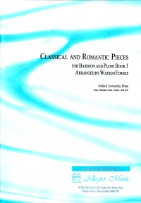 Classical & Romantic Pieces Book 1 Forbes Bassoon Sheet Music Songbook