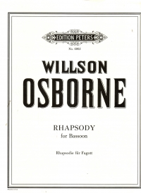 Osborne Rhapsody For Bassoon Sheet Music Songbook