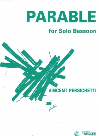 Persichetti Parable Solo Bassoon Sheet Music Songbook
