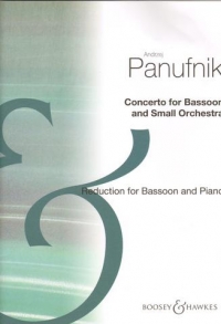 Panufnik Concerto Bassoon & Small Orch & Piano Sheet Music Songbook