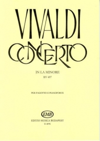 Vivaldi Concerto Amin Rv497 Bassoon & Piano Sheet Music Songbook