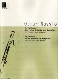 Nussio Variations Bassoon Sheet Music Songbook