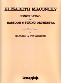 Maconchy Concertino Bassoon & Piano Sheet Music Songbook