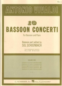 Vivaldi 10 Bassoon Concerti Vol 1 Sheet Music Songbook