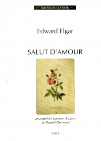 Elgar Salut Damour Denwood Bassoon & Piano Sheet Music Songbook