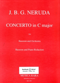 Neruda Concerto C Martin Bassoon & Piano Sheet Music Songbook