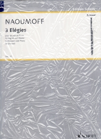 Naoumoff Three Elegies Bassoon/piano Arr Marchese Sheet Music Songbook