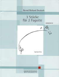 Deutsch 3 Stucke Fur 2 Fagotte Sheet Music Songbook