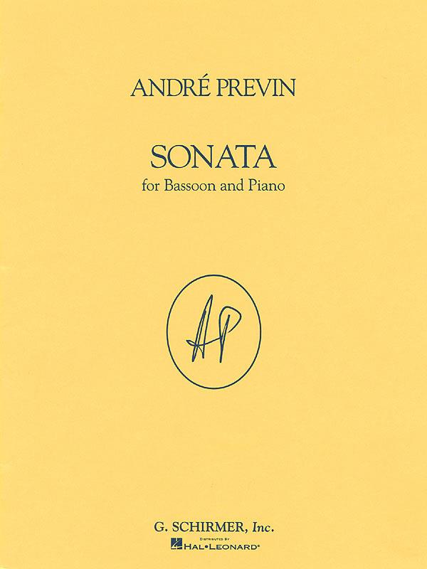 Previn Sonata For Bassoon And Piano Sheet Music Songbook