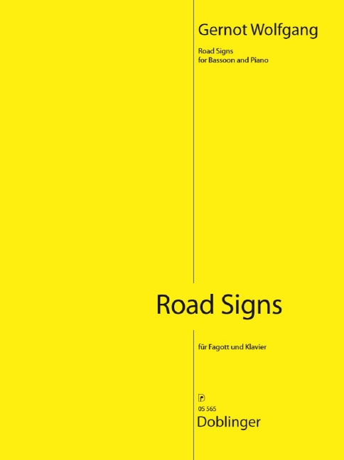 Wolfgang Road Signs Bassoon & Piano Sheet Music Songbook