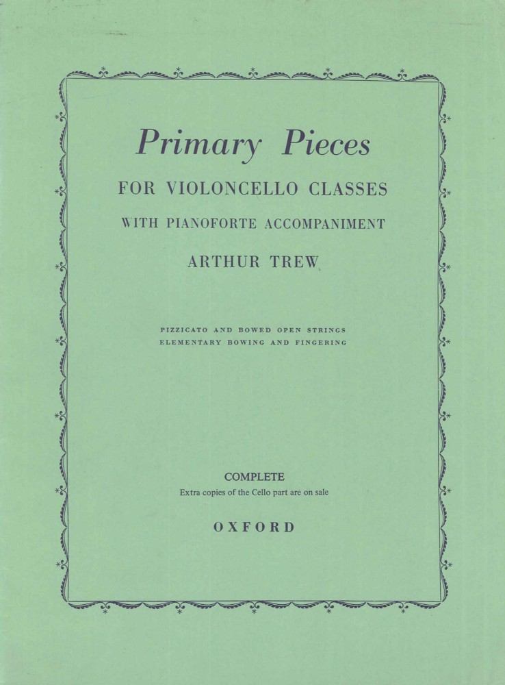 Primary Pieces Trew Complete Cello Sheet Music Songbook