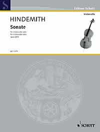 Hindemith Sonata Op25/3 Solo Cello Sheet Music Songbook