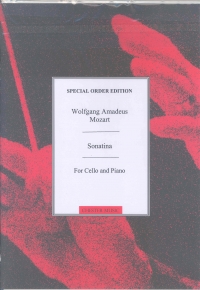 Mozart Sonatina Cello & Piano Sheet Music Songbook