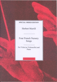 Murrill Four French Nursery Songs Cello Sheet Music Songbook