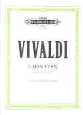 Vivaldi Sonatas (6) Cello Sheet Music Songbook