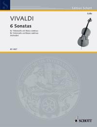 Vivaldi 6 Sonatas Sechs Cello Sheet Music Songbook