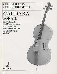 Caldara Sonata In D Cello Sheet Music Songbook
