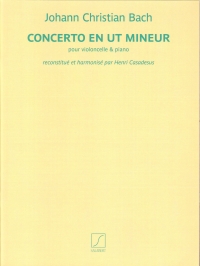 Bach Jc Concerto Cmin Casadesus Cello & Piano Sheet Music Songbook