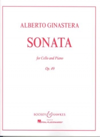 Ginastera Sonata Op49 Cello Sheet Music Songbook