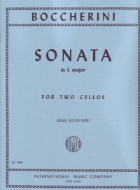 Boccherini Sonata Cmaj Cello Duet Sheet Music Songbook