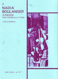 Boulanger 3 Pieces No 2 Amin Cello & Piano Sheet Music Songbook