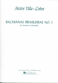 Villa-lobos Bachiana Brasileiras No 1 Cello Orch Sheet Music Songbook