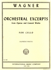 Wagner Orchestral Excerpts (11) For Cello Sheet Music Songbook