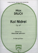 Bruch Kol Nidrei Op47 For Cello Sheet Music Songbook
