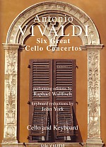 Vivaldi 6 Great Cello Concertos Ed Wallfisch Sheet Music Songbook