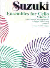 Suzuki Ensembles For Cello 2 Sheet Music Songbook