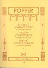 Popper Popular Concert Pieces 1 Cello Sheet Music Songbook