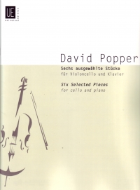 Popper 6 Selected Pieces Cello Sheet Music Songbook