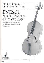 Enescu Nocturne Et Saltarello Sensbach Cello & Pf Sheet Music Songbook