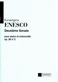 Enesco Sonata Op26/2 Cmaj Cello Sheet Music Songbook