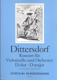 Dittersdorf Concerto Dmaj Cello & Piano Sheet Music Songbook