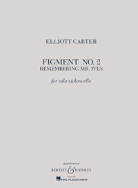 Carter Figment For Solo Cello Sheet Music Songbook