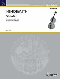 Hindemith Sonata (1948) Cello & Piano Sheet Music Songbook