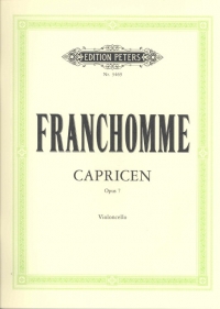 Franchomme 12 Caprices Op7 Cello Solo Sheet Music Songbook