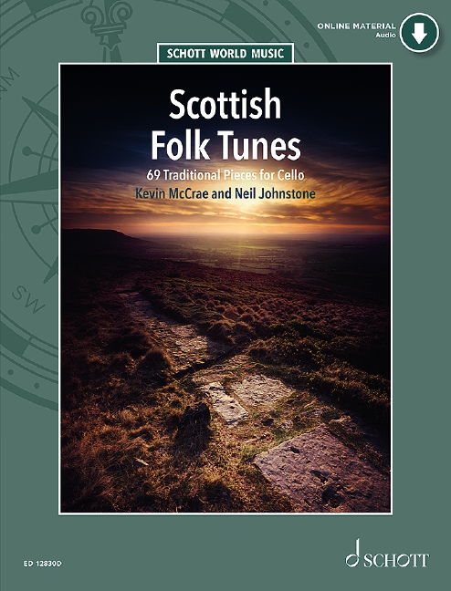 Scottish Folk Tunes Cello Book & Online Sheet Music Songbook