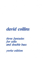Collins Three Fantasies Cello & Double Bass Sheet Music Songbook