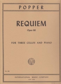Popper Requiem 3 Cellos Sheet Music Songbook