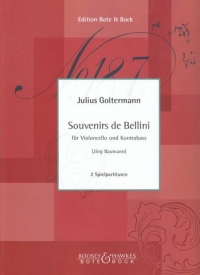 Goltermann Souvenirs De Bellini Sheet Music Songbook