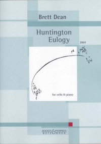 Dean Huntington Eulogy (2001) Cello Sheet Music Songbook